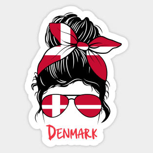 Denmark girl, Denmark Flag, Denmark gift heritage, Danes girlfriend, Danish Sticker